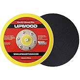 UPWOOD 2 pcs 5" Hook and Loop Backing Pad for Air Sander Polisher, 5/16" Arbor with 24 Thread 1,3000RPM DA Sanding Pad