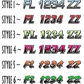 Boat Registration Numbers X2 GRB / 2 Pack/Custom State Registration Stickers/Vinyl Boat Decal Graphics Pair