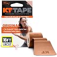 KT Tape, Original Cotton, Elastic Kinesiology Athletic Tape, 16’ Uncut Roll
