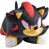 Pillow Pets Sonic Shadow the Hedgehog, 16" Stuffed Animal Plush Toy | Super Soft Companion, Unfastens into a Comforting Cuddle Cushion