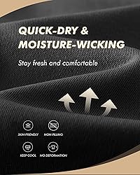 BOOJO 3 Pack Workout Mens Shirts - Quick Dry Causal