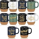 Rtteri 10 Pcs 15 oz Employee Appreicaiton Gifts Christian Coffee Mugs Office Thank You Mugs Ceramic Coffee Cups Coworker Motivational Team Gift for Teacher Men Women Group Office
