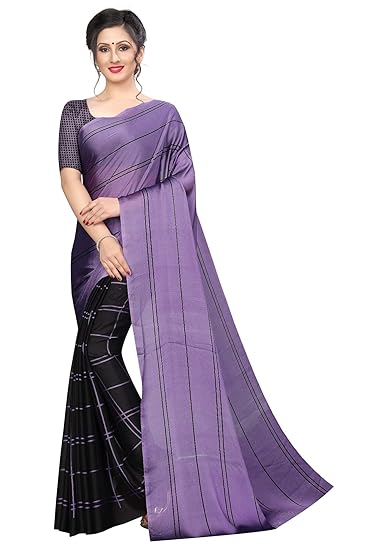 Winza Designer Womens Silk Saree With Blouse (KAJAL)