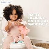 Jool Baby Folding Travel Potty Seat for Girls Aqua Fits Most Toilets view 6