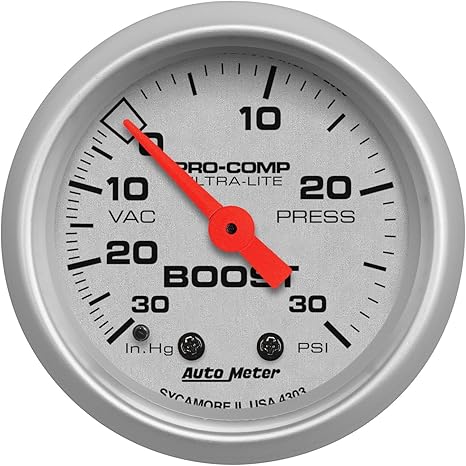 ultra basic series 52mm boost gauge