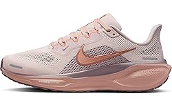 Nike Women's Pegasus 41 Sneaker, Silt Red/Metallic