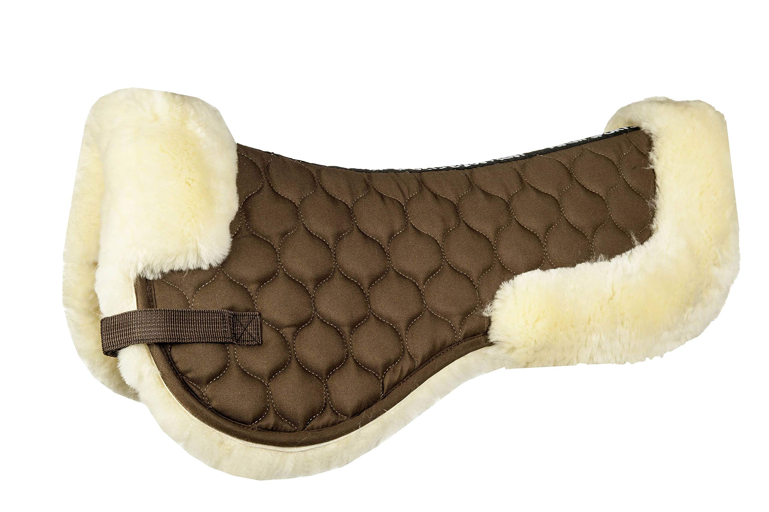 HKM Lambswool saddle pad Brown/Nature One Size