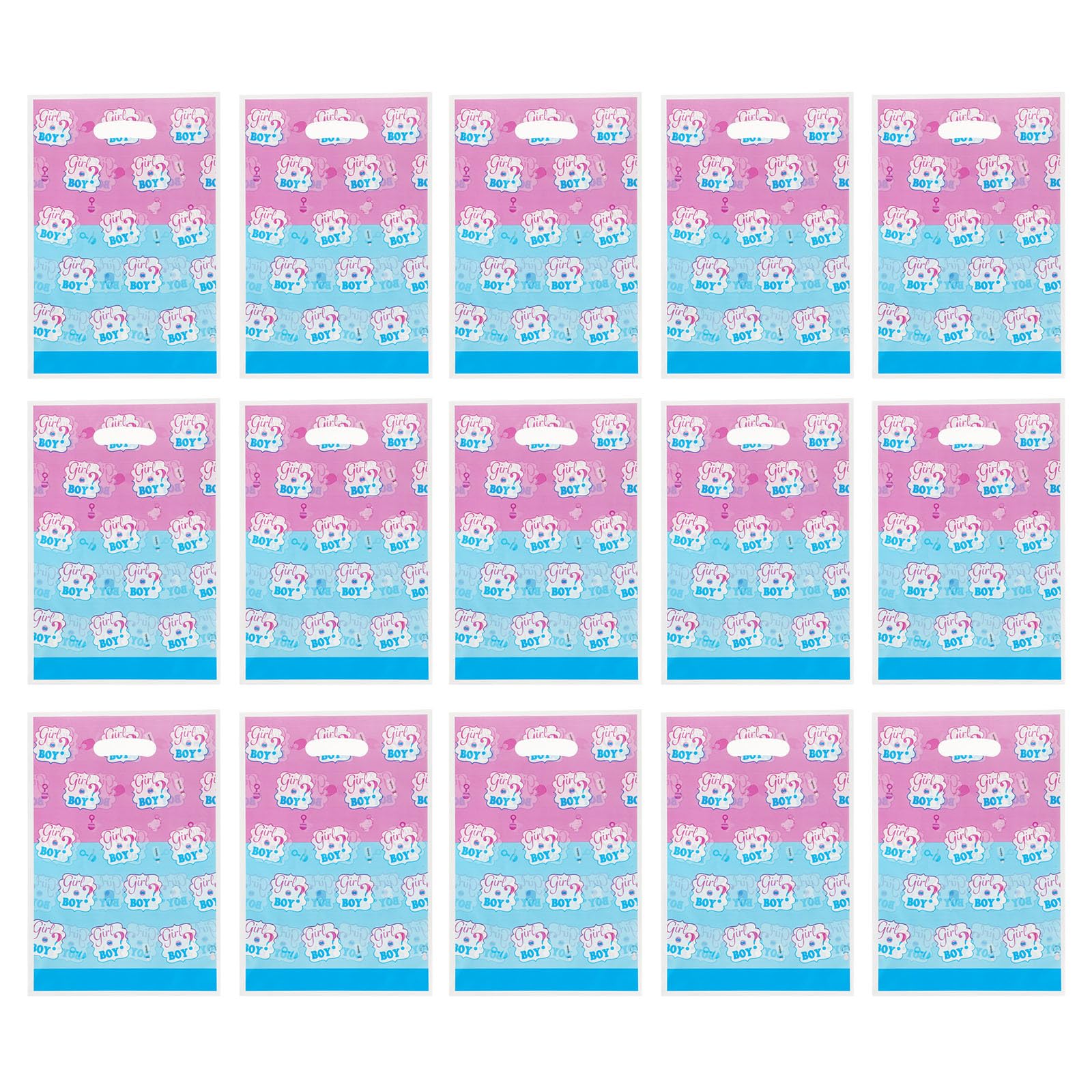 Toddmomy Gender Reveal Candy Bags 50pcs Baby Shower Party Favor present Bags Boys Girls Birthday Party Treat Bag Gender Reveal Party Supplies