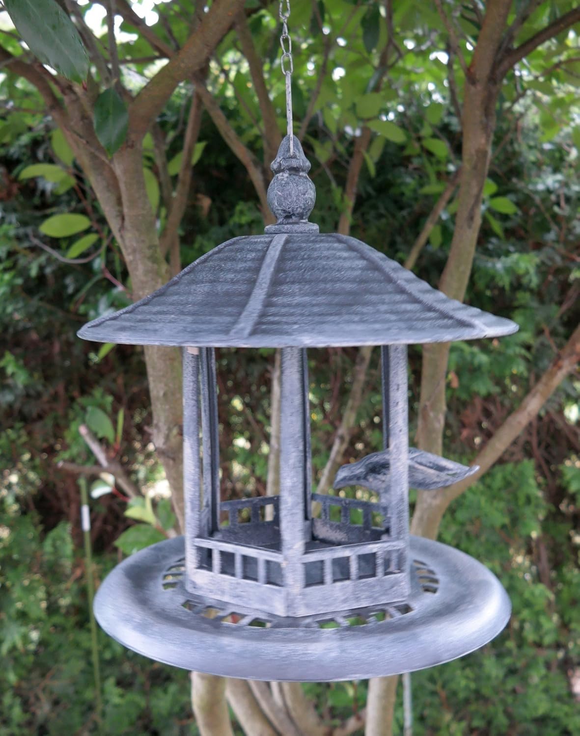Bird Feeder Stone Looking Feeding Place Birdhouse Figure Bird