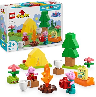 LEGO DUPLO Peppa Pig Camping Trip with Daddy 10452 Toy Set for 2+ Years
