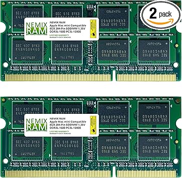 16gb 2 X 8gb Ddr3 1600mhz Pc3 l Memory Ram Upgrade For Apple Mac Mini 12 6 1 6 2 Md3ll A At Amazon Com