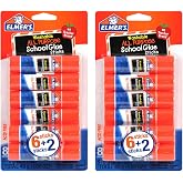 Elmer's All Purpose School Washable Removable Glue Sticks, 0.21 oz., White, 16 Count