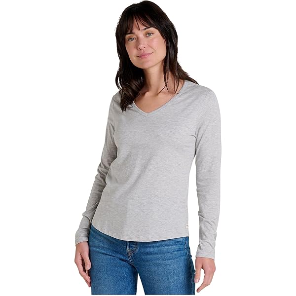 Toad&Co Women's Rose Long Sleeve Tee, Aster Micro Stripe, Small at