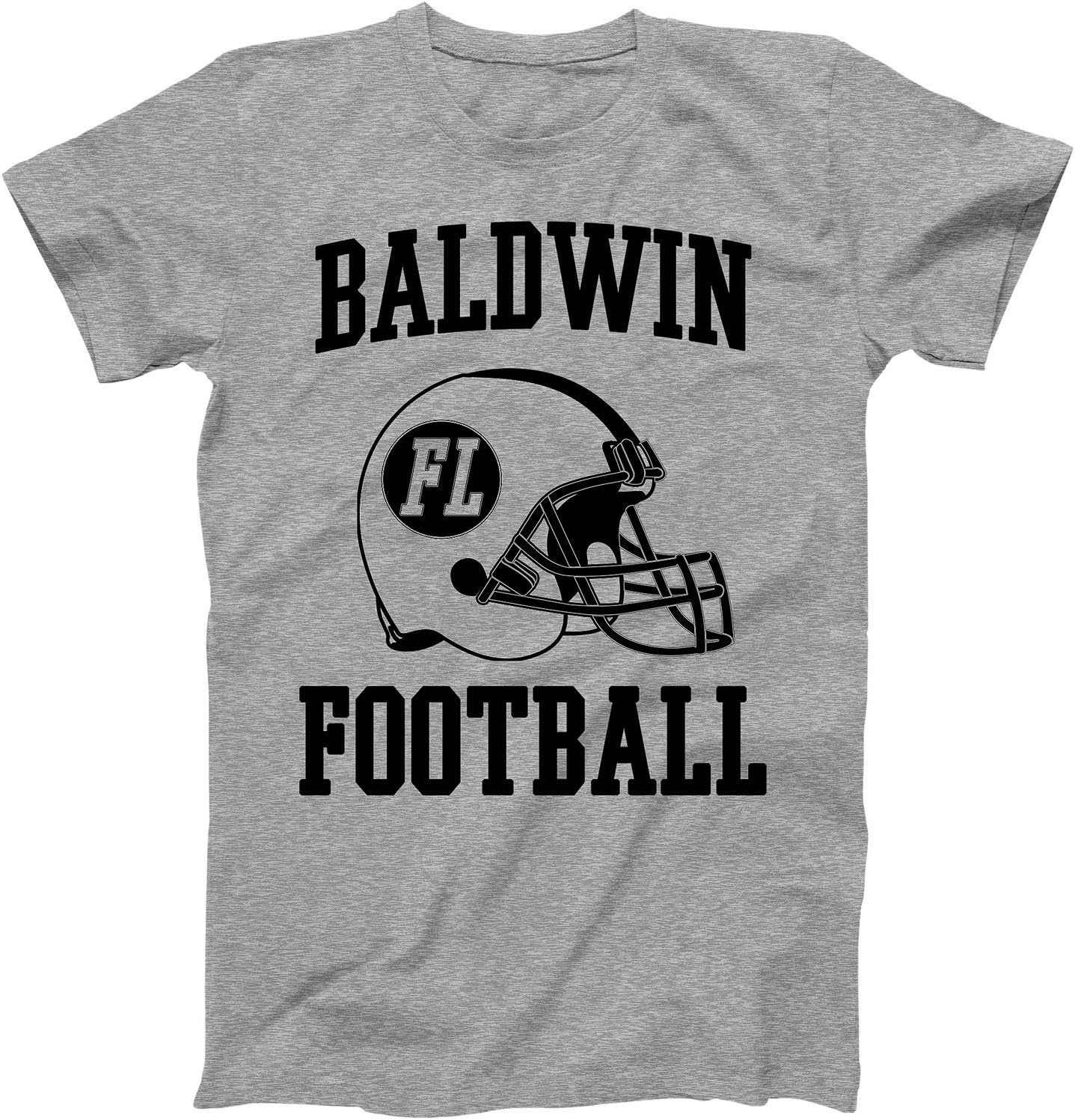 Vintage Football City Baldwin Shirt for State Florida with FL on Retro Helmet Style