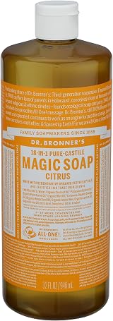 Dr. Bronner's Organic Citrus Orange Pure-Castile Liquid Soap 946ml