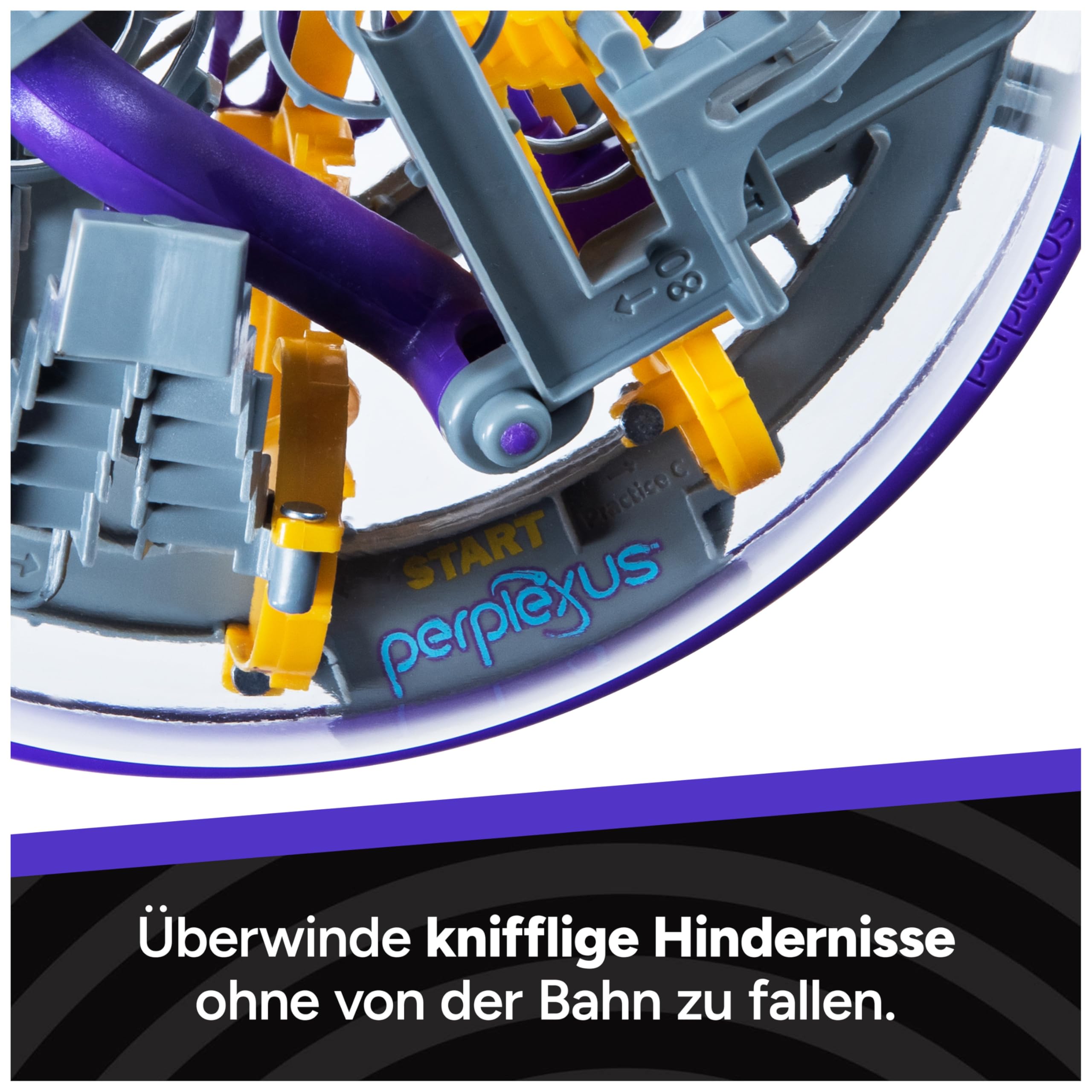 Spin Master Games - Perplexus Epic 3D Kugellabyrinth mit 125 Hindernissen, Konzentrationsspiel mit 360° Bewegung, Geschicklichkeitsspiel für Kinder ab 10 Jahren und Erwachsene 4