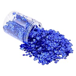 Mandala Crafts 20000 Dark Blue Sequins for Crafts