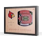 YouTheFan NCAA Louisville Cardinals 25-Layer StadiumViews 3D Wall Art - FB