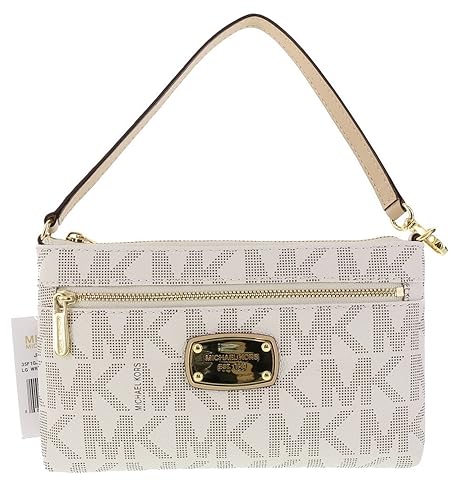 MICHAEL Michael Kors MK Signature Geldbörse Handgelenktasche Vanille