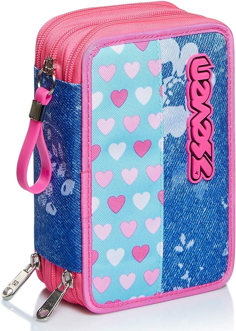 Seven Pencil case, Pen bag, multicolor, Box for Stationery Pen Pouch filled with Pens, Markers & more