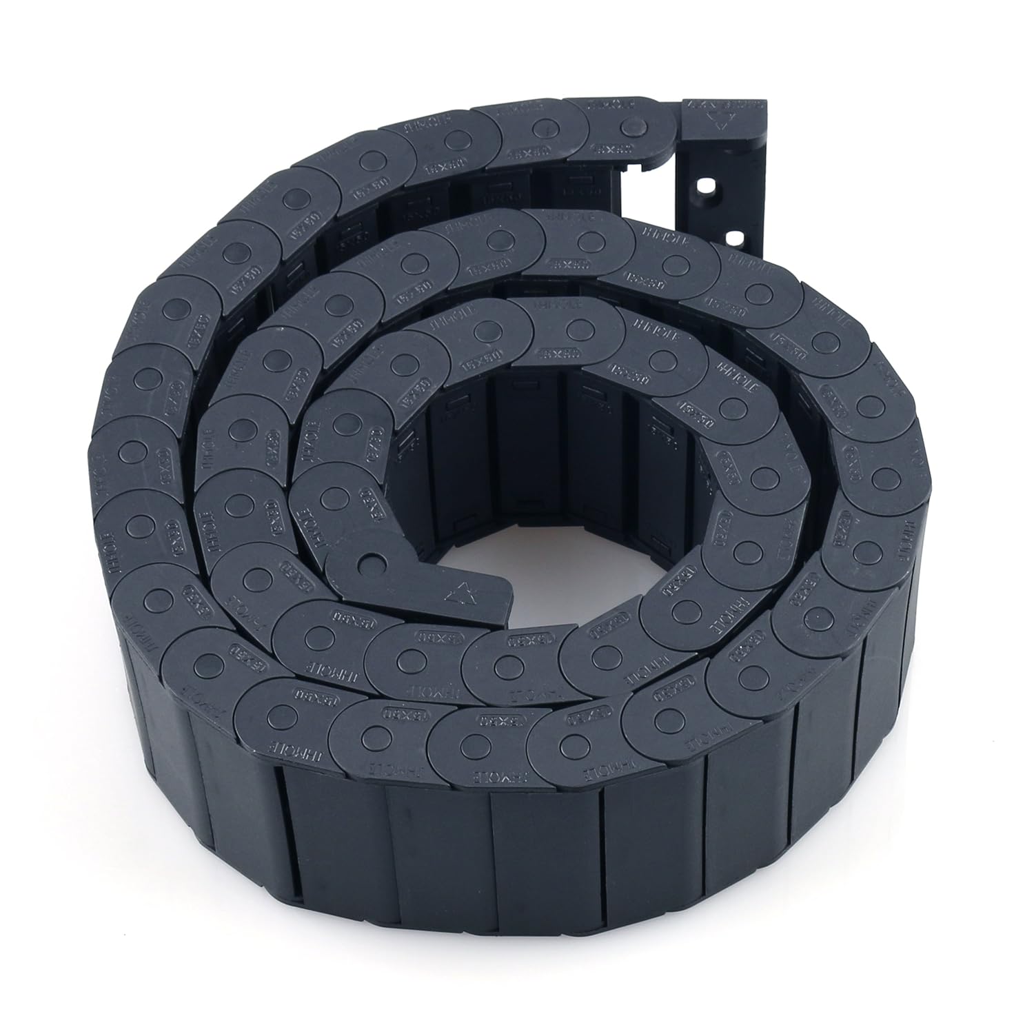 Cable Drag Chain 15x50mm Open On Both Side Flexible Towline Cable Wire