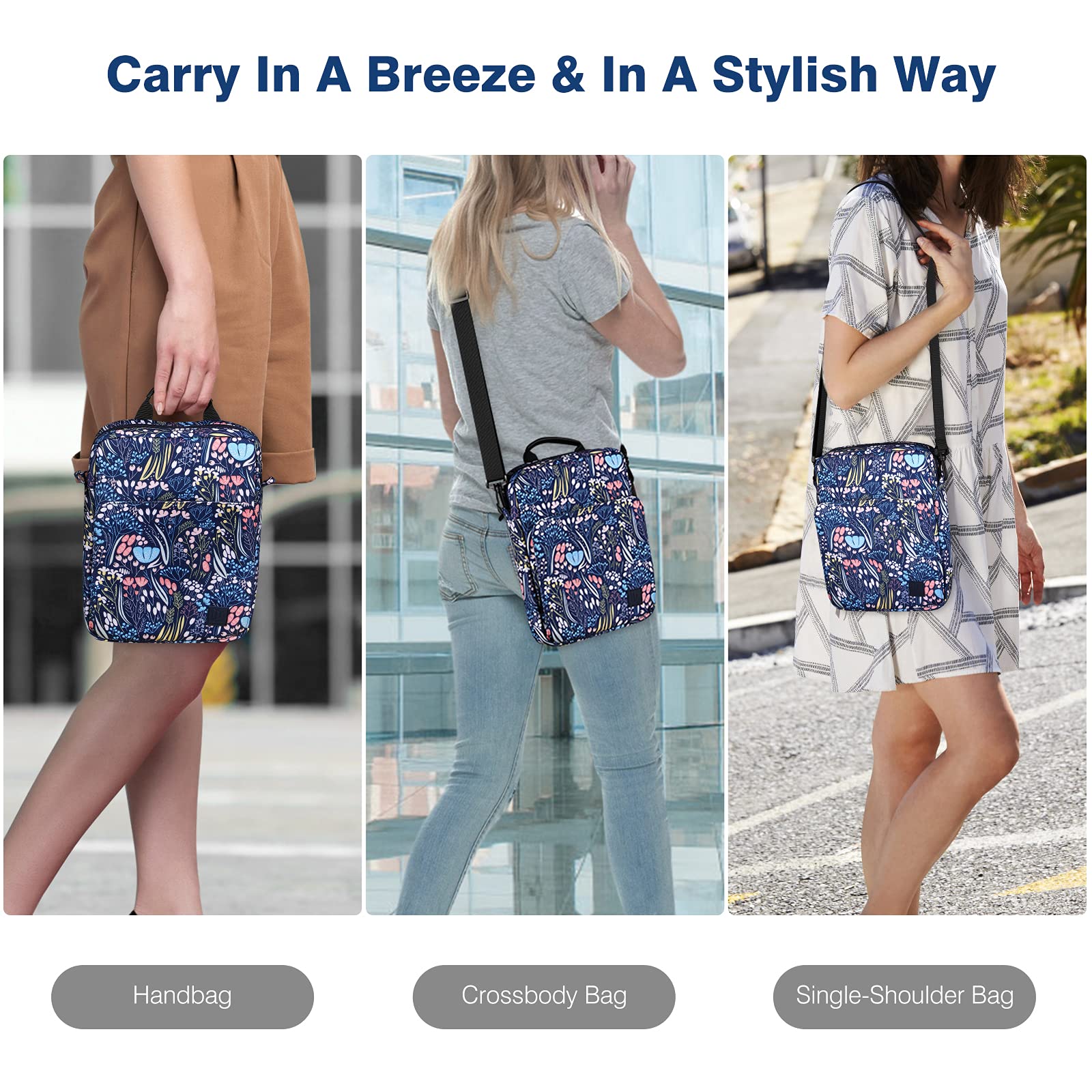 9-11 Inch Tablet Sleeve Bag Carrying Case with Shoulder Strap for iPad (A16) 11