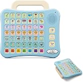 HuLiPaLi AAC Device for Autism, Communication Tool for Nonverbal Kids | 42 Phrases with 7-Color Zones &amp; Kids&rsquo; Voice, 7 Recordable Buttons, Foldable Carry-Handle Stand &mdash; for Speech Therapy,