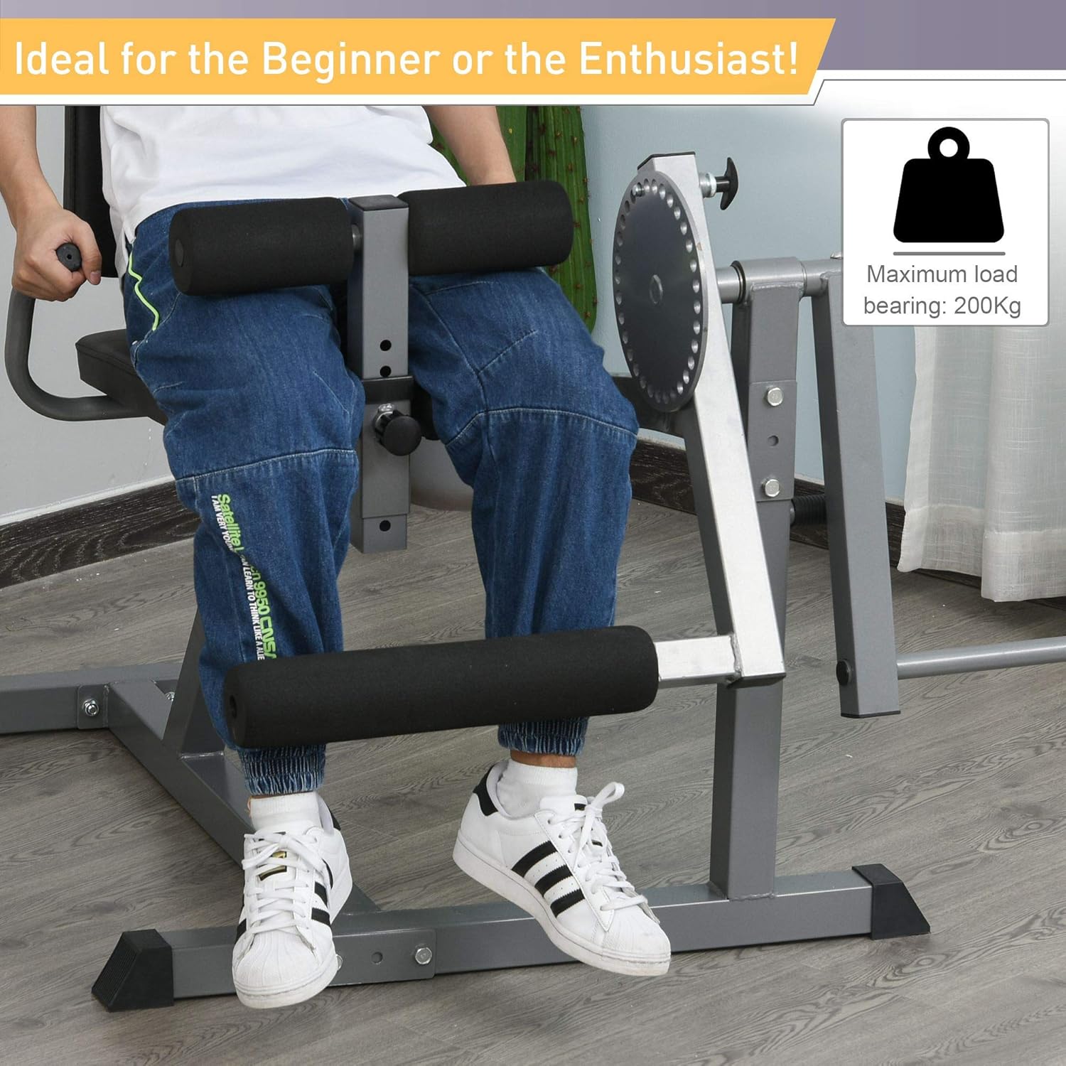 soozier adjustable leg curl machine