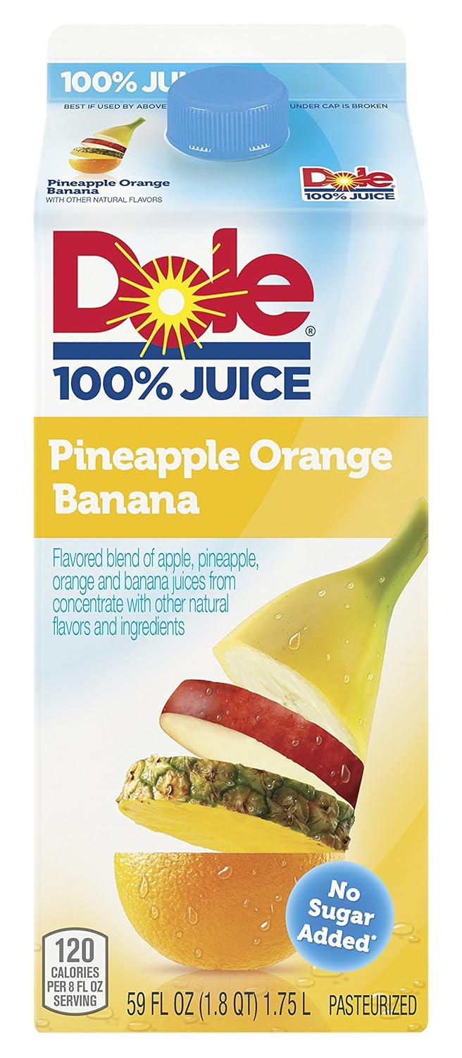 Dole Pineapple Orange Banana 100 Juice, 59 oz Grocery