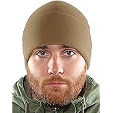 2SBR 2SABERS Fleece Winter Warm Watch Cap - Mens Outdoor Cold Weather Skull Beanie Hat Black