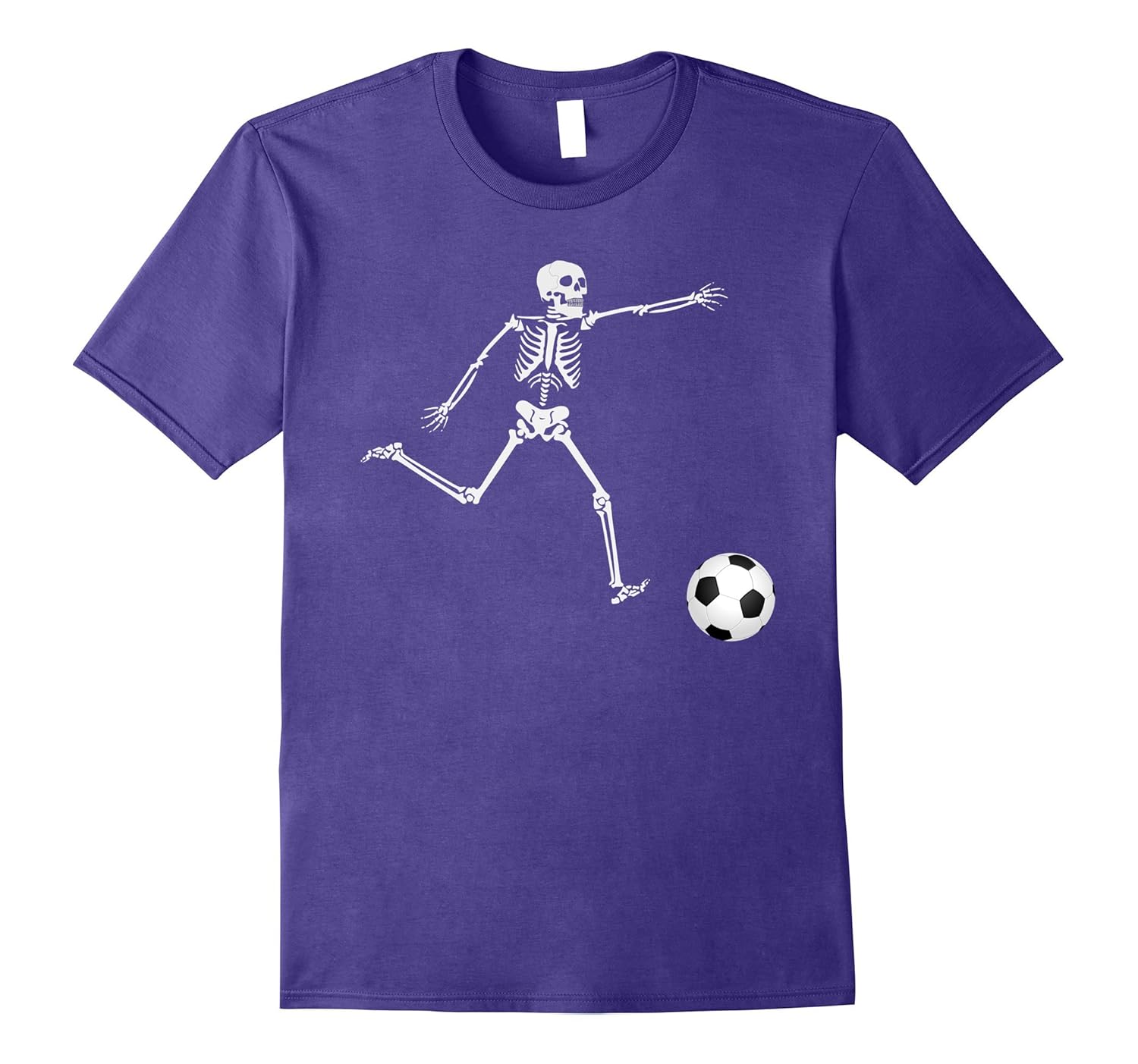 Creepy Halloween Soccer Skeleton Shirt For Halloween-Rose