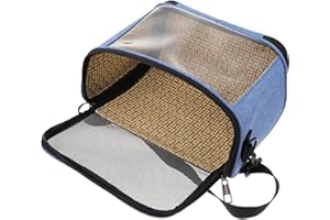 Veemoon Portable Cross Body Bird Carrier Bag for Outdoor Use with Sturdy PVC and Oxford Cloth Material