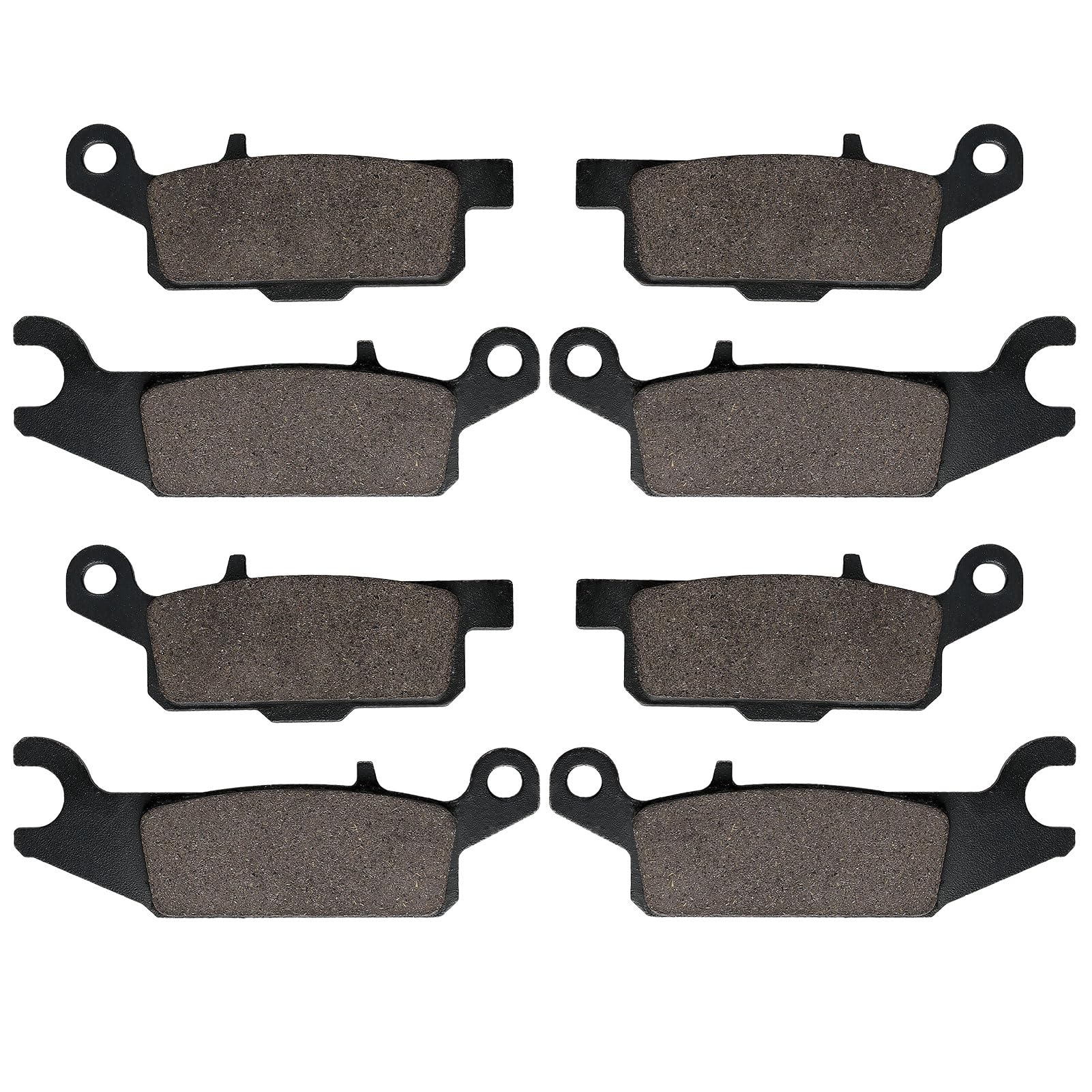 Cyleto Front and Rear Brake Pads for YAMAHA YFM550 YFM 550 Grizzly 550 2009-2014 YFM700 YFM 700 Grizzly 700 2007 2008 2009 2010 2011 2012 2013 2014 2015