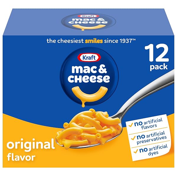 KRAFT MAC AND CHEESE, 12 BOXES, FOR EASY...