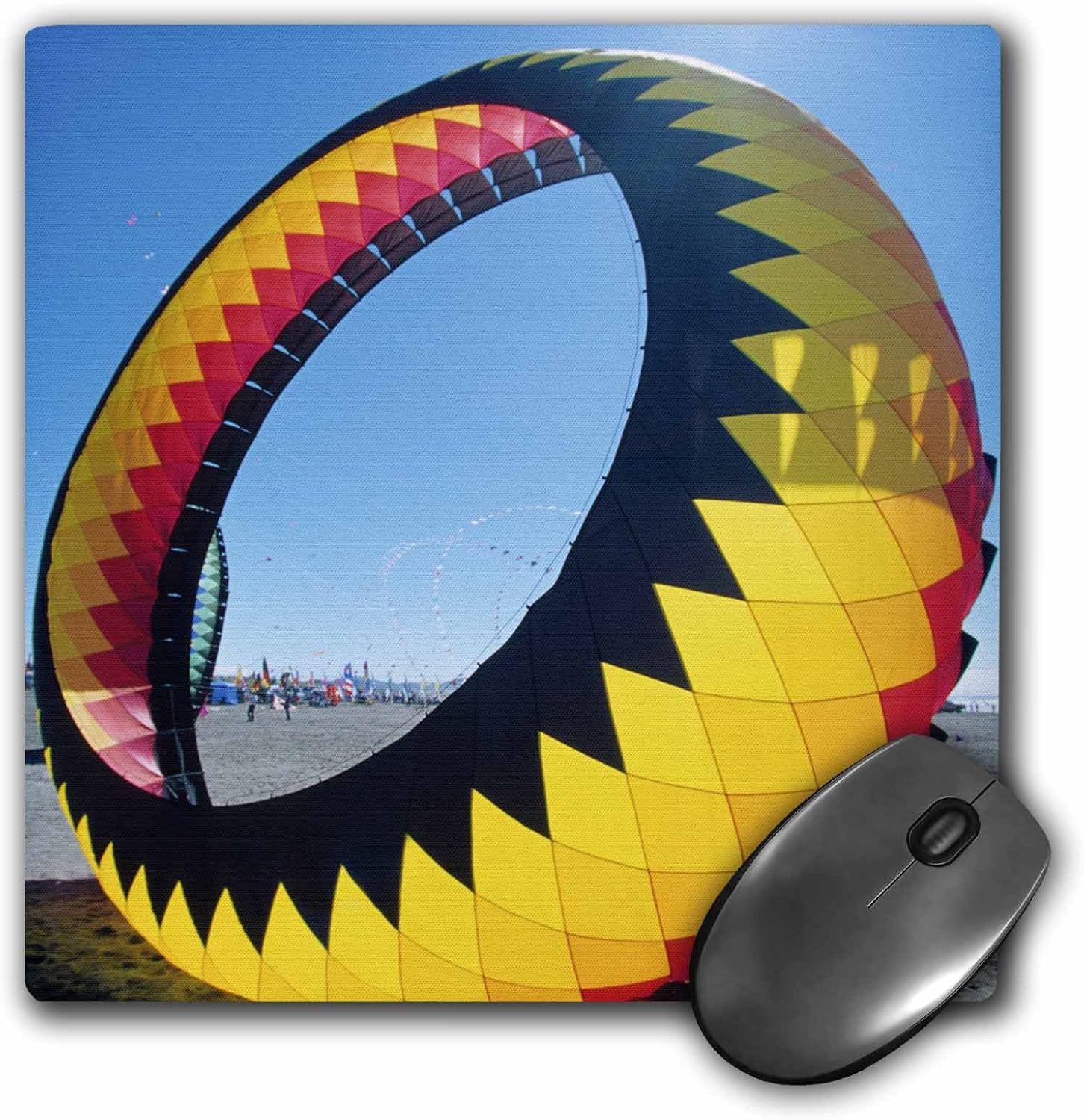 3dRose mp_95792_1 8 x 8-Inch Washington, Long Beach, Kite Festival - Us48 Jme0383 - John and Lisa Merrill Mouse Pad