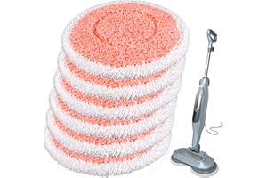 (6 Pieces) S7000C Replacement Mop Pads Compatible with Shark S7000 S7000AMZ S7001 XKITP7000 S7201 S7000 Series and S7001TGT S