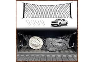 Muslogy for Maverick Cargo Mesh Net Accessories Stretchable Trunk Organizer Cargo Net Elastic Mesh Bed Net with Hooks Compatible with Ford Maverick XL XLT 2022 2023 2024