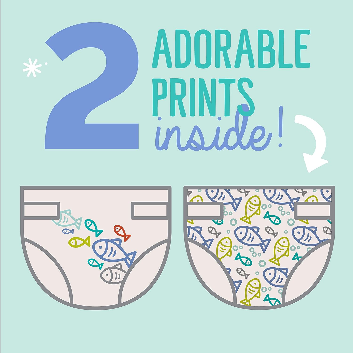 Seventh Generation Free & Clear Baby Diapers with Animal Prints Size 4, 22-37 lbs 135 count: Health & Personal Care