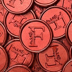 25Pcs Red Wax Seal Stickers Handmade Vintage