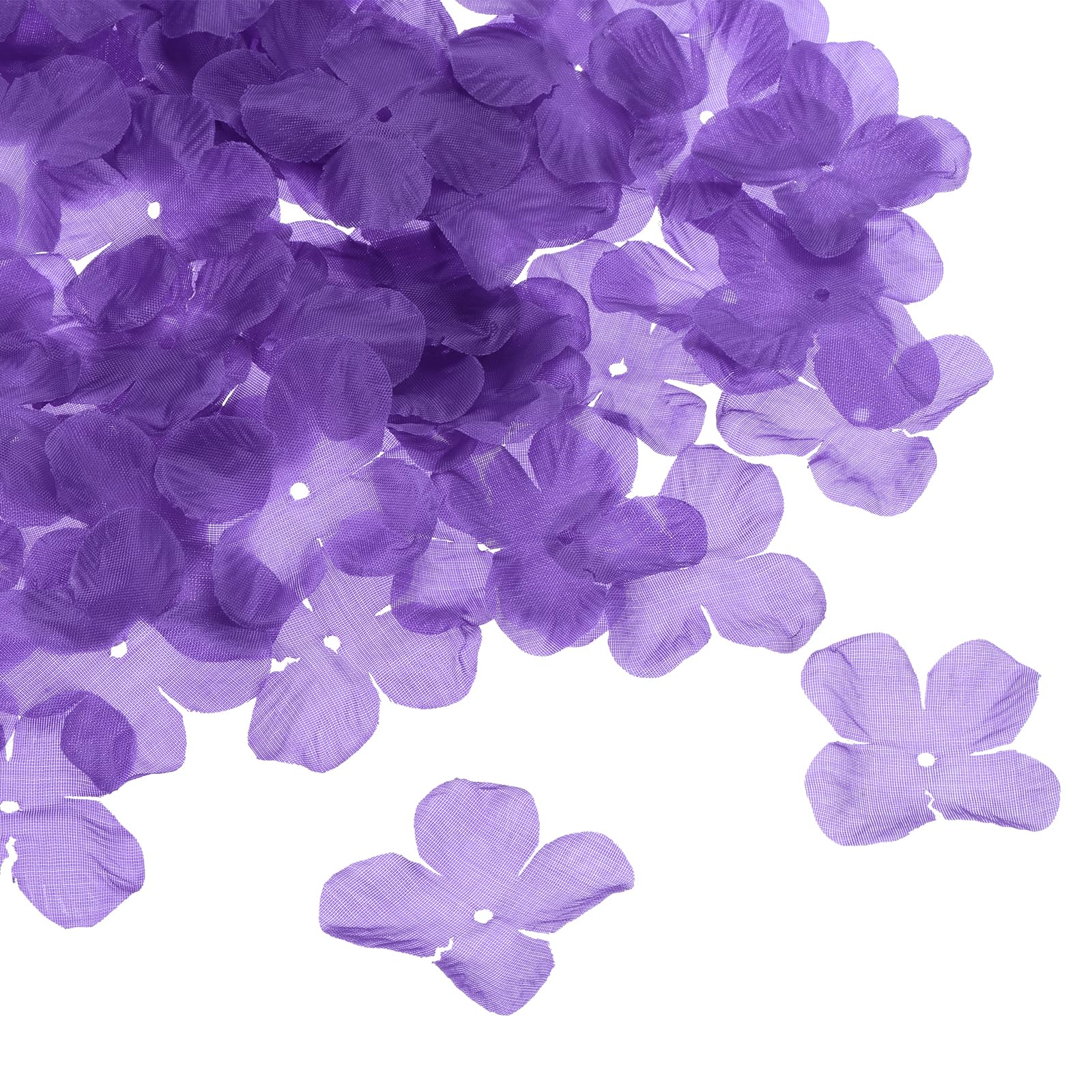 PATIKIL Artificial Flower Petals, 500Pcs Fake Flowers Silk Petal Decoration Supplies for Wedding Decor Bridal Party Event, Dark Purple
