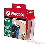 VELCRO Brand Thin Clear Tape | 15 Ft x ¾” | Cut
