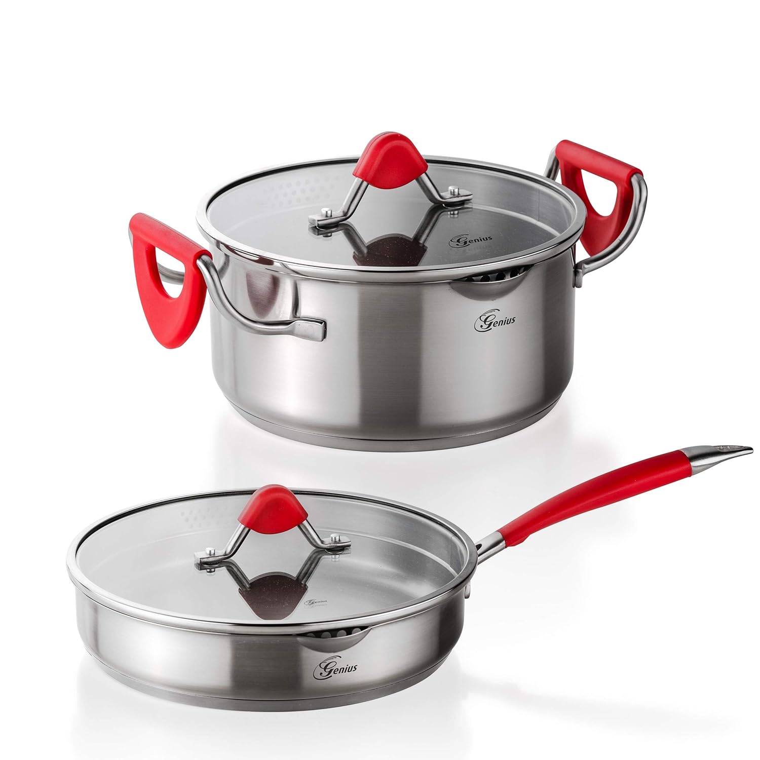 Genius steelfit | Pro 500 nevera Set, 4 piezas, acero inoxidable ...