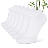 CLOSEMATE 6 Pairs Bamboo Viscose Thin Ankle Low Cut