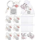 Sureio 36 Pcs Nurse Keychain Gift Nurse Week Appreciation Gift Medical Graduation Practitioner Teacher for Thanksgiving