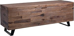 Belmont Home Westcliffe 46" Acacia Wood Storage Trunk, Brown