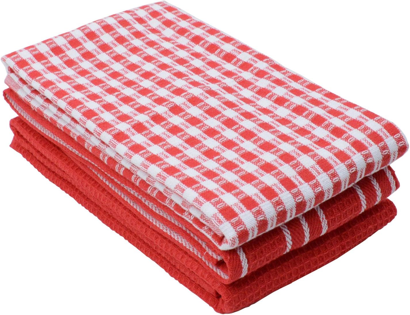 Classic Kitchen Towels, Hand Towels, Tea Towels, Dish Cloth Set (3 Pack
