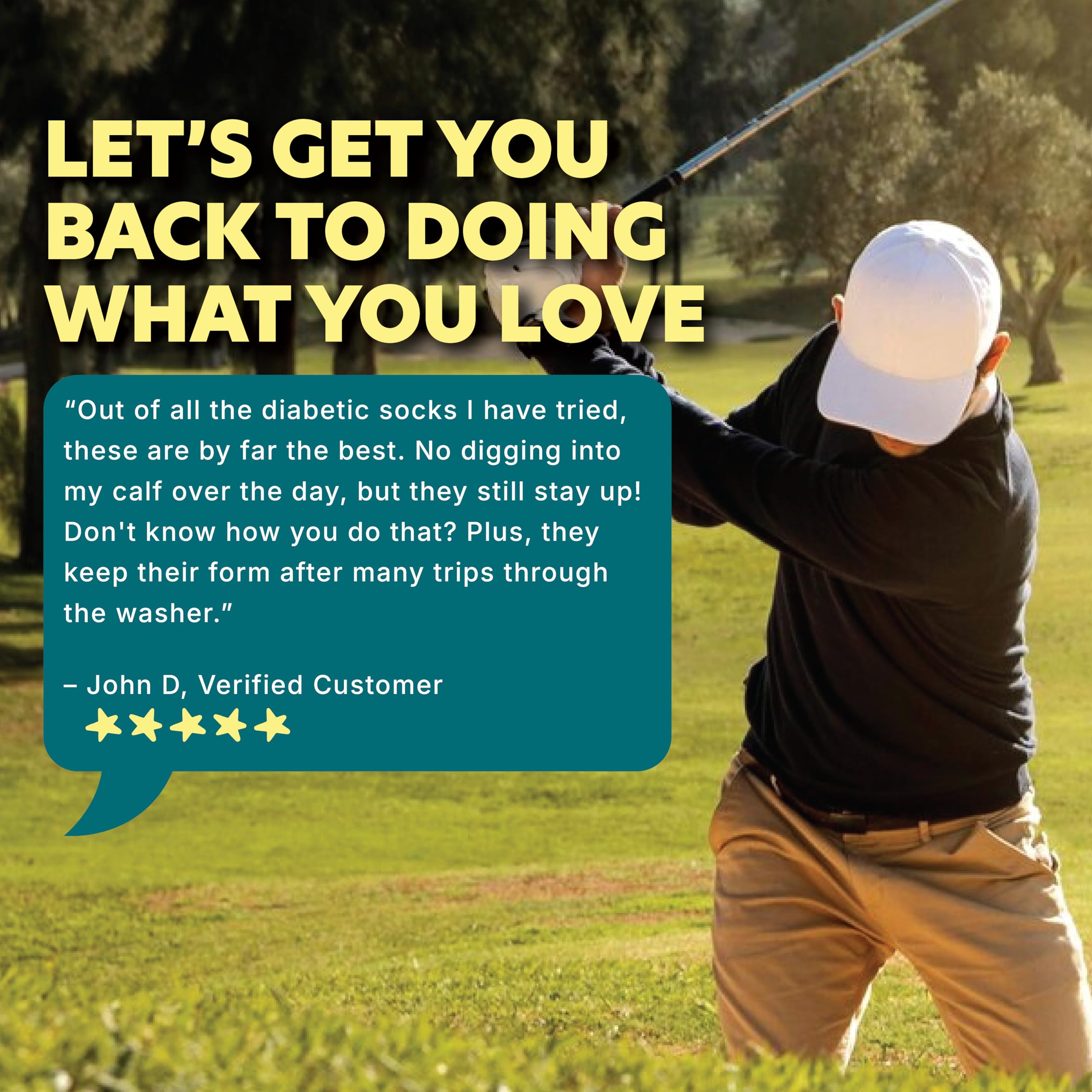 Doctor's Choice Diabetic Socks for Men, Seamless Socks with Non Binding Top, 4 Pairs, Large 9-12 & X-Large 13-15