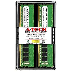 A-Tech 16GB (2x8GB) DDR4 2666 MHz UDIMM PC4-21300