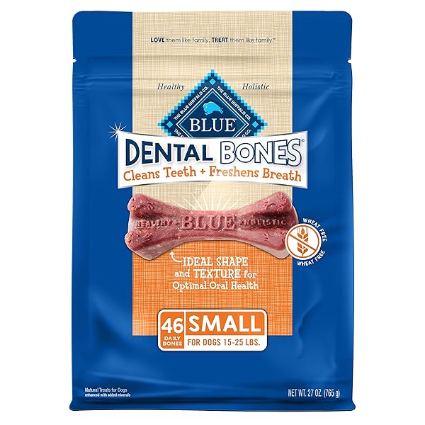 BLUE BUFFALO DENTAL BONES SMALL NATURAL DENTAL CHEW...
