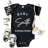 Custom Baby Name Onesie, Personalized Coming Soon Onesie, Pregnancy Announcement Bodysuit, Baby Shower Gift, Newborn Coming Home Outfit, Custom Baby Bodysuit